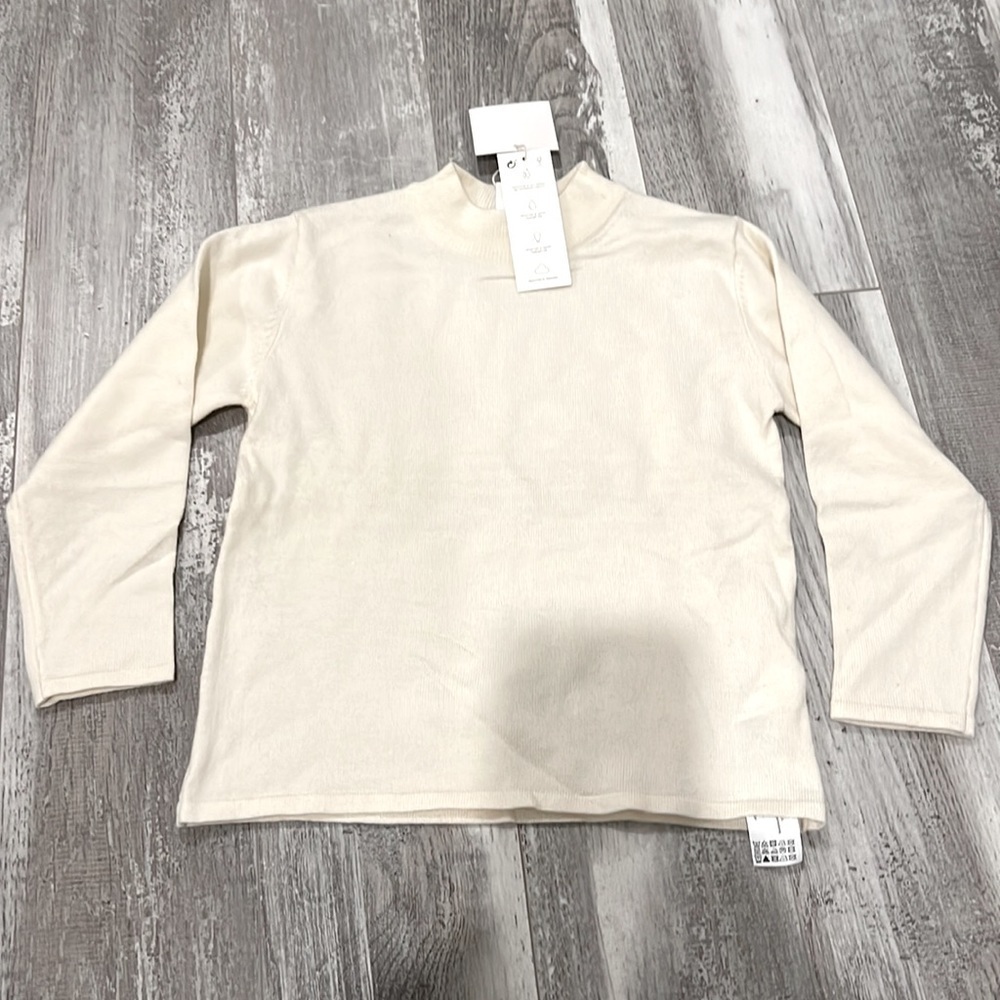 Zara Mock Neck Knit Sweater - Picture 4 of 7